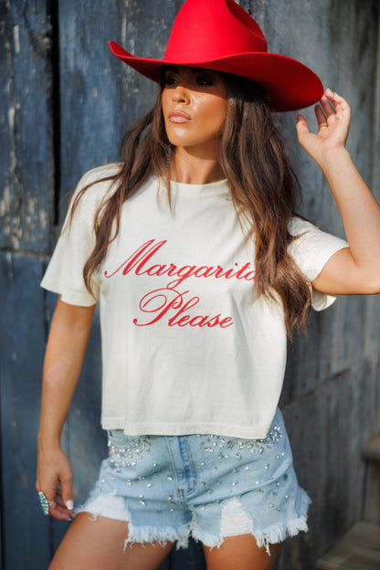 Margarita Please Cropped Tee