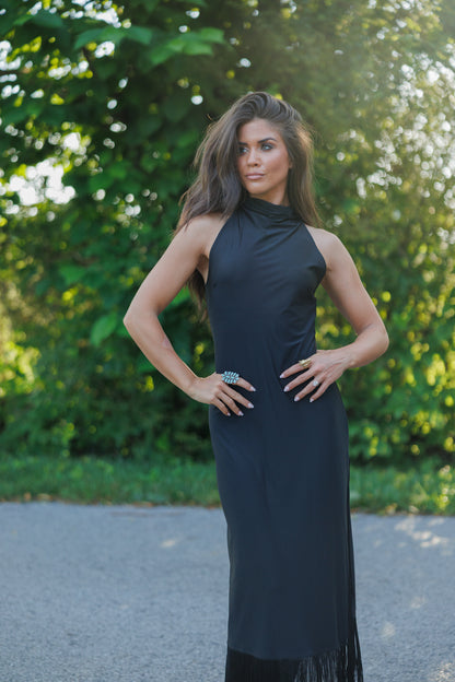 Houston Fringe Midi Dress