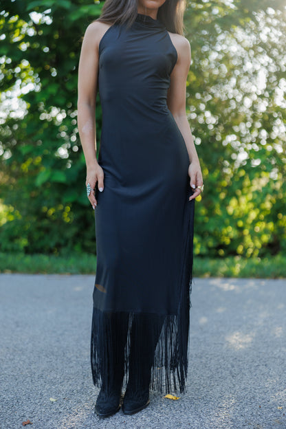 Houston Fringe Midi Dress