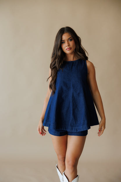 Desert Muse Denim Set in Dark Wash