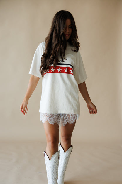The "Ella" Lace Mini Skirt in White