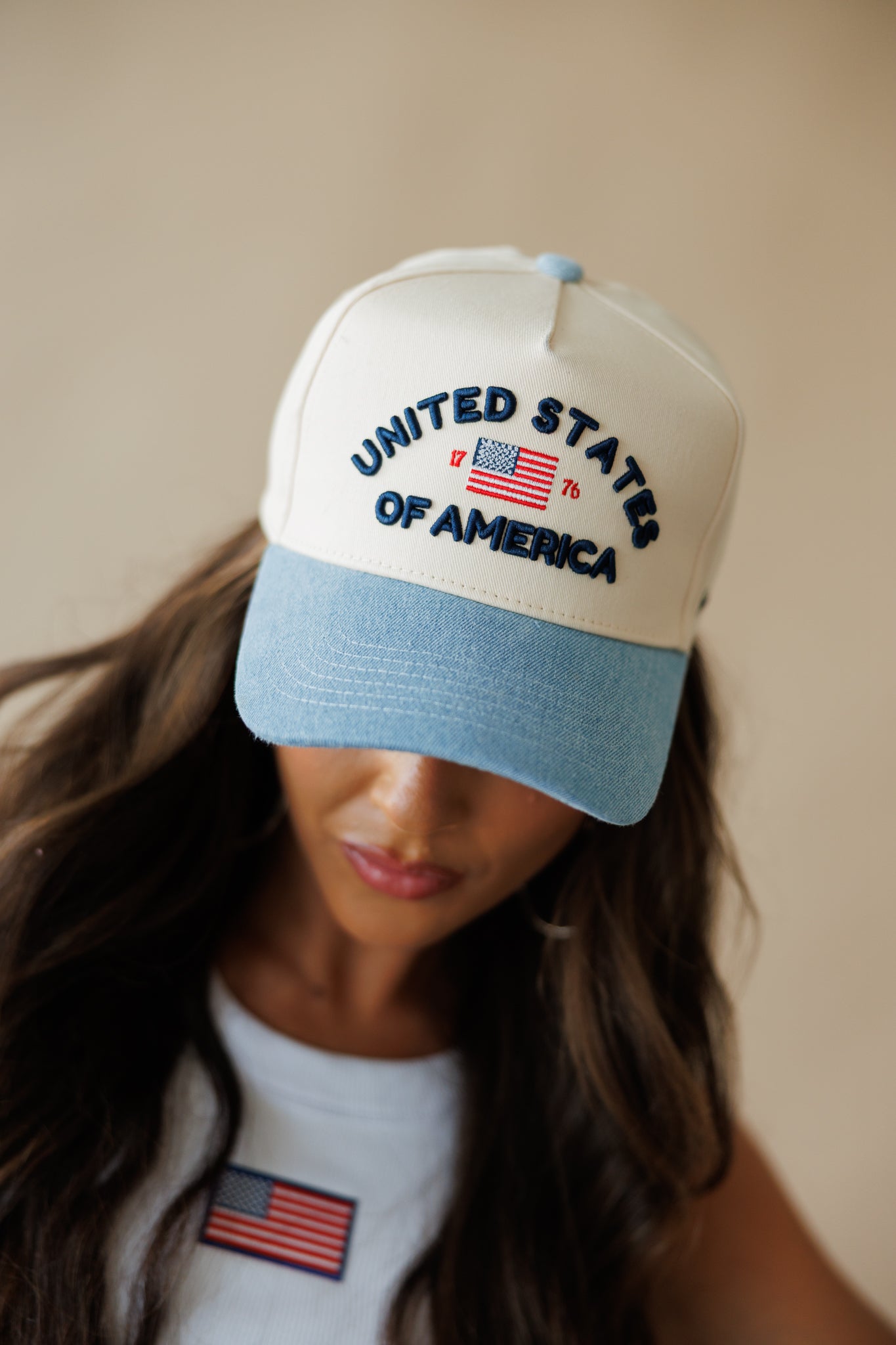 United States of America Embroidered Trucker Hat