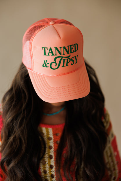 FINAL SALE!! Tanned & Tipsy Trucker Hat