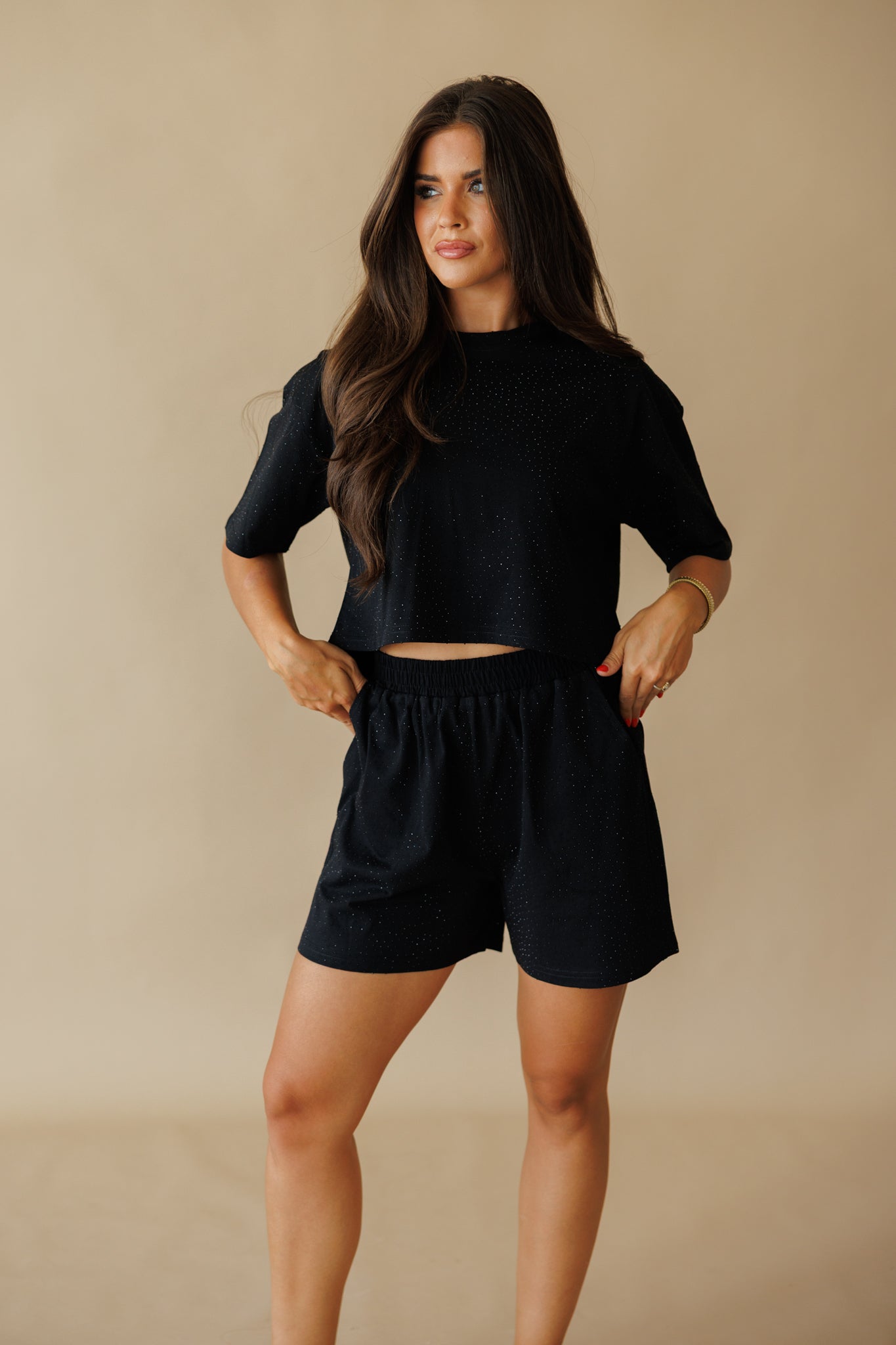 Summer Days Rhinestone Set in Black