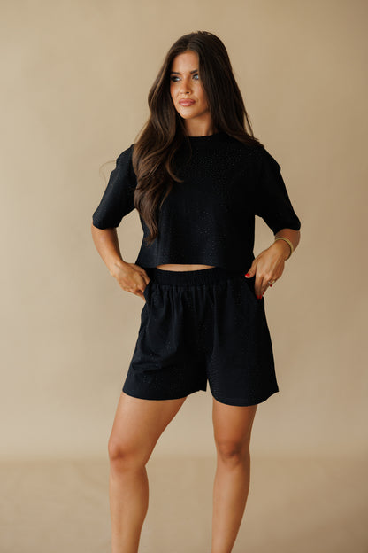 Summer Days Rhinestone Set in Black