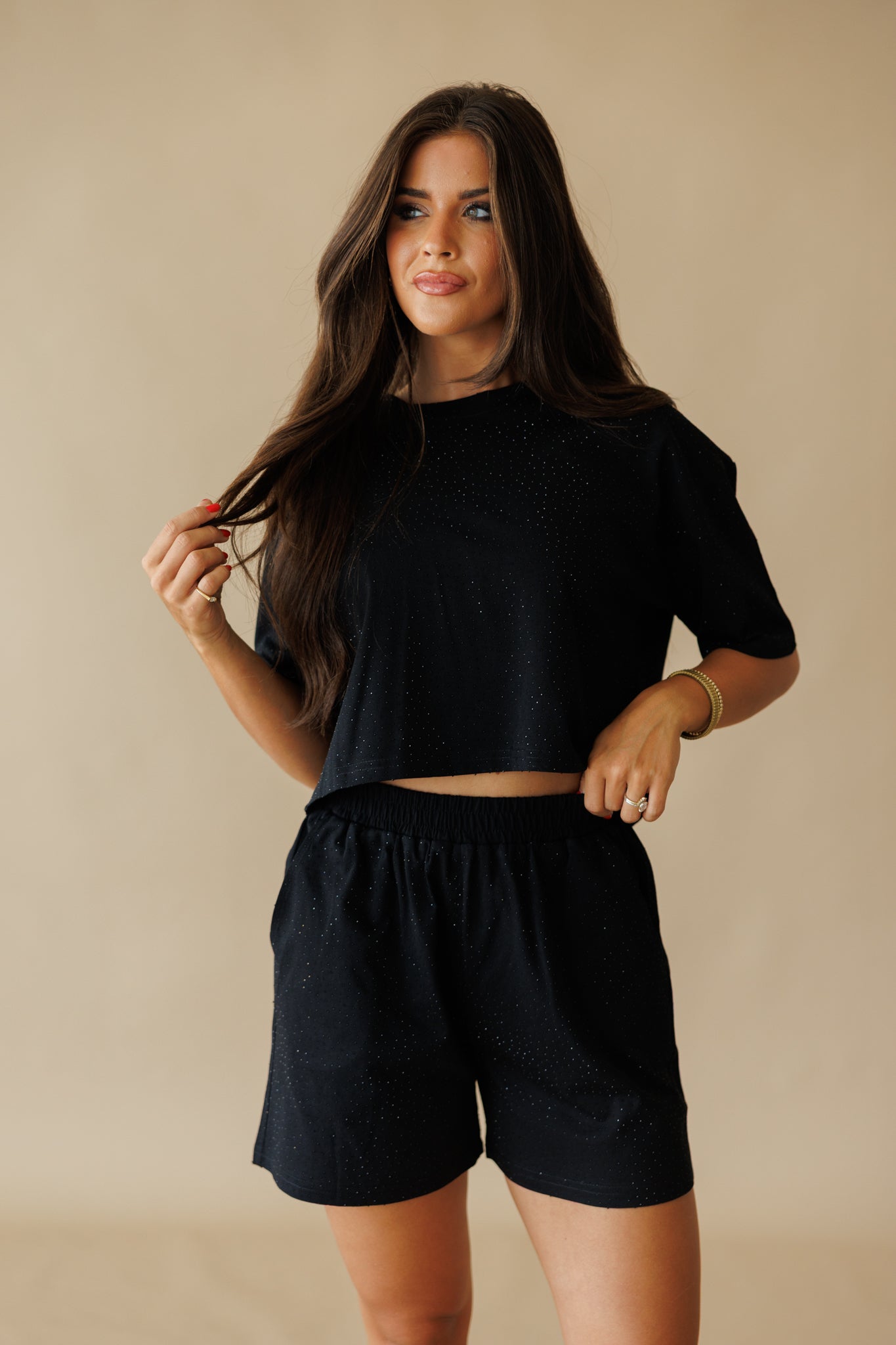 Summer Days Rhinestone Set in Black