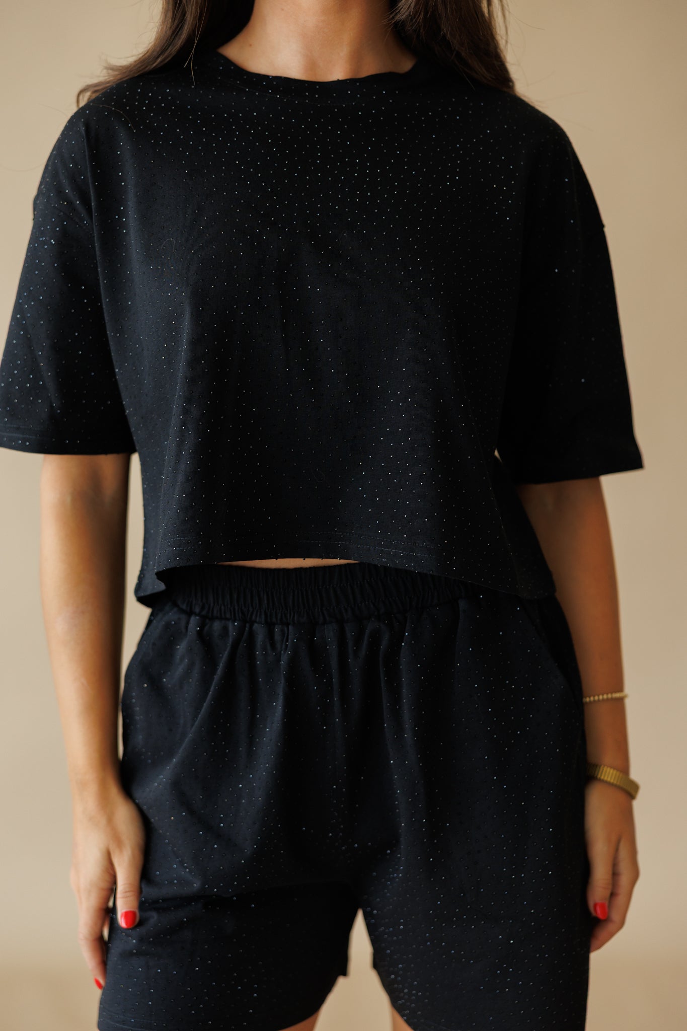 Summer Days Rhinestone Set in Black
