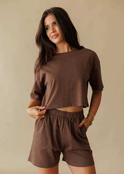Summer Days Rhinestone Set in Brown