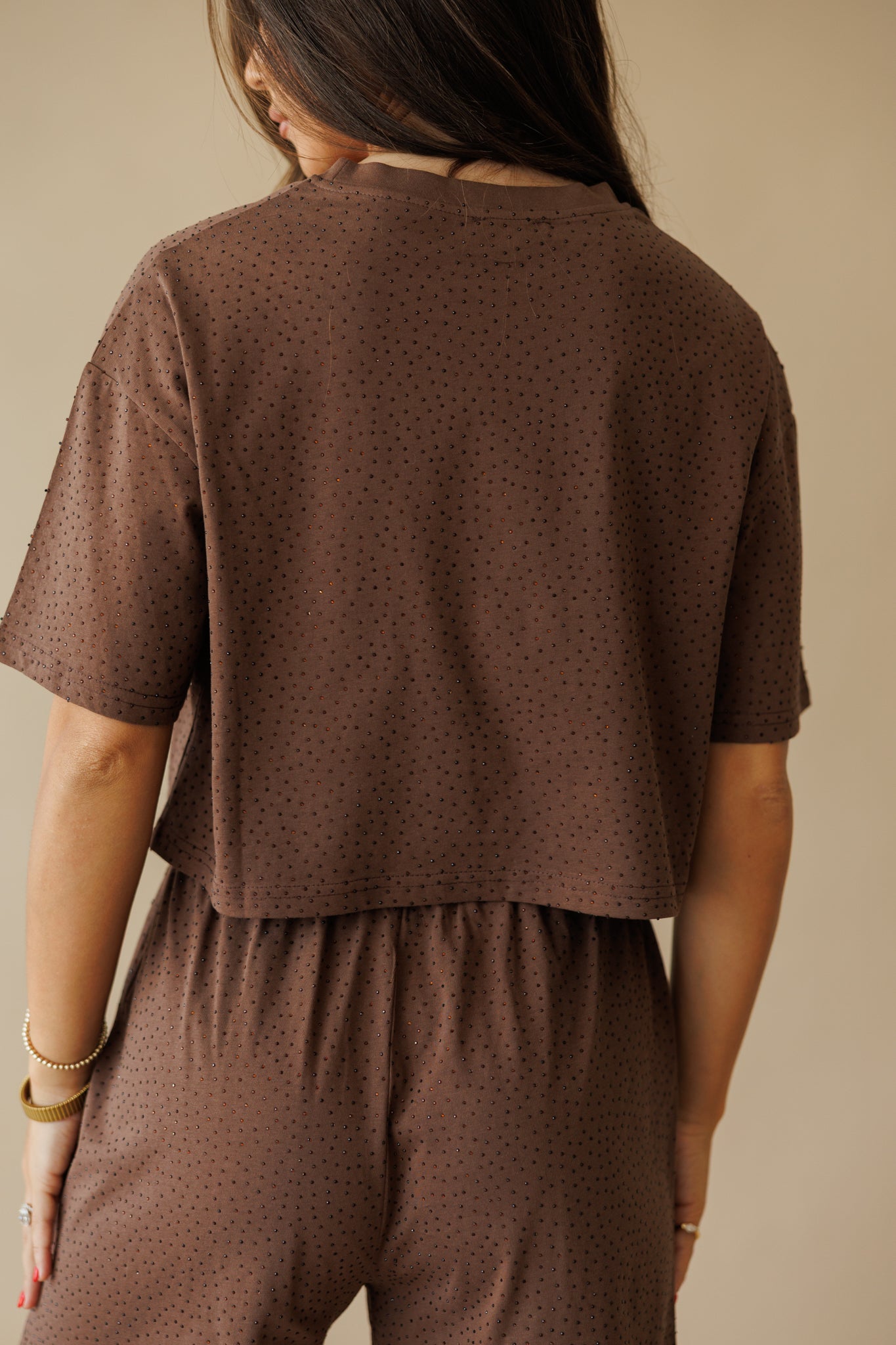 Summer Days Rhinestone Set in Brown