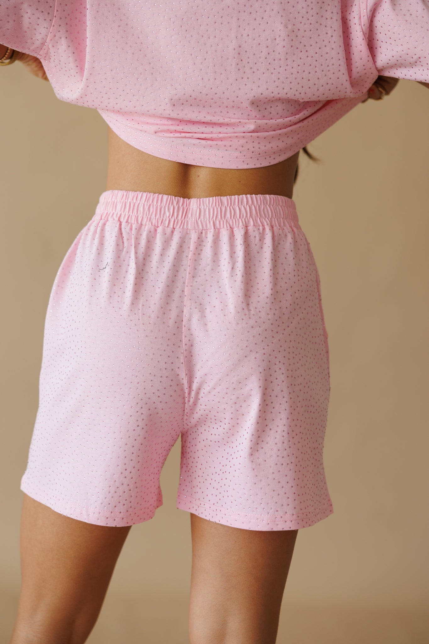 Summer Days Rhinestone Set in Light Pink