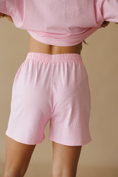 Summer Days Rhinestone Set in Light Pink