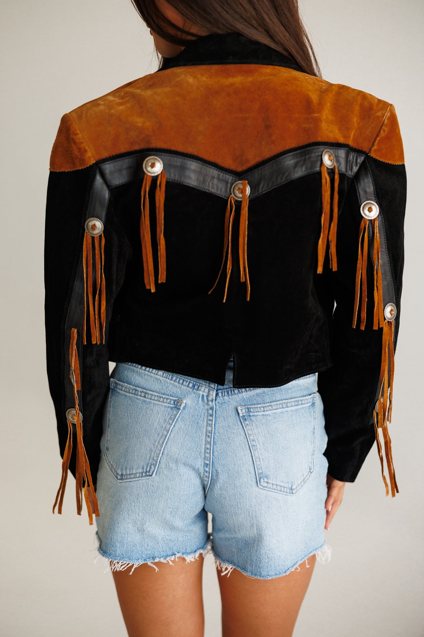 Vintage Scully Suede Concho Cropped Jacket Size Medium