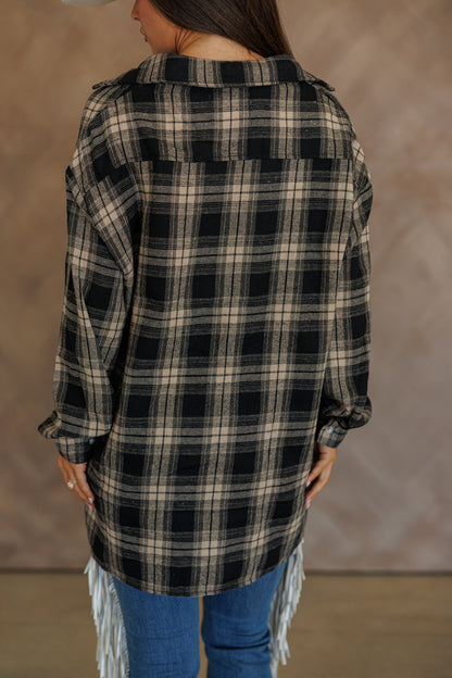 "Heritage" Plaid Button Down in Black