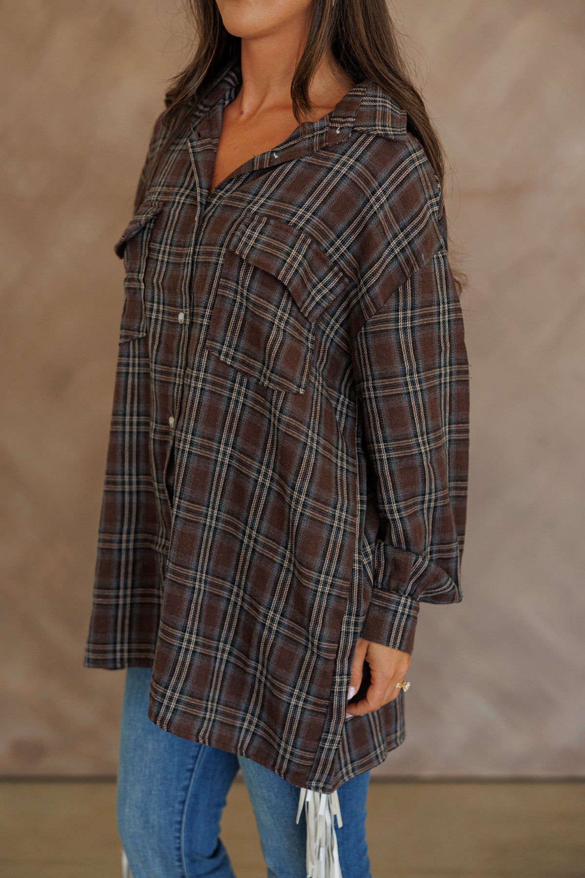 "Heritage" Plaid Button Down in Brown