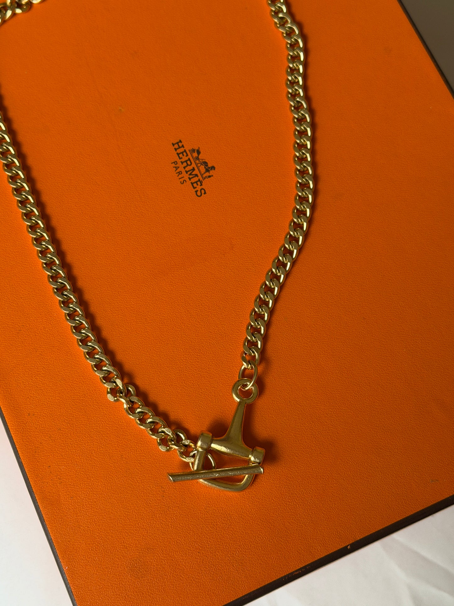 NEW!! Half Snaffle Bit Necklace in Gold
