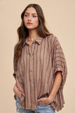 NEW!! Jordan Striped Button Down Top in 2 Colors!