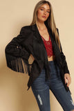 NEW!! Black Fringe Satin Blazer