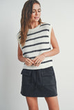 NEW!! Lexi Striped Short Sleeve Sweater