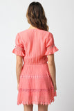 NEW!! Elaina Eyelet Dress in Coral