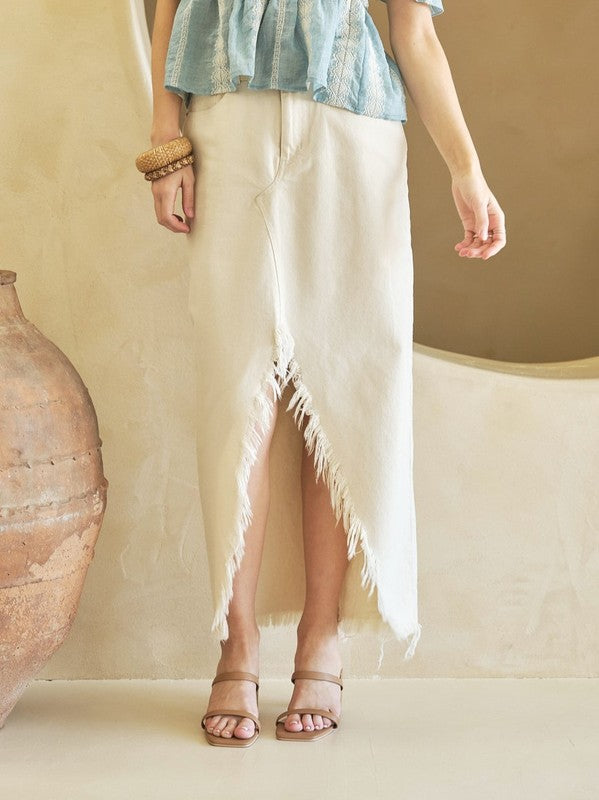 NEW!! Revolution Frayed Denim Skirt