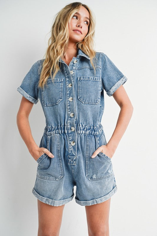 NEW!! Gigi Denim Romper