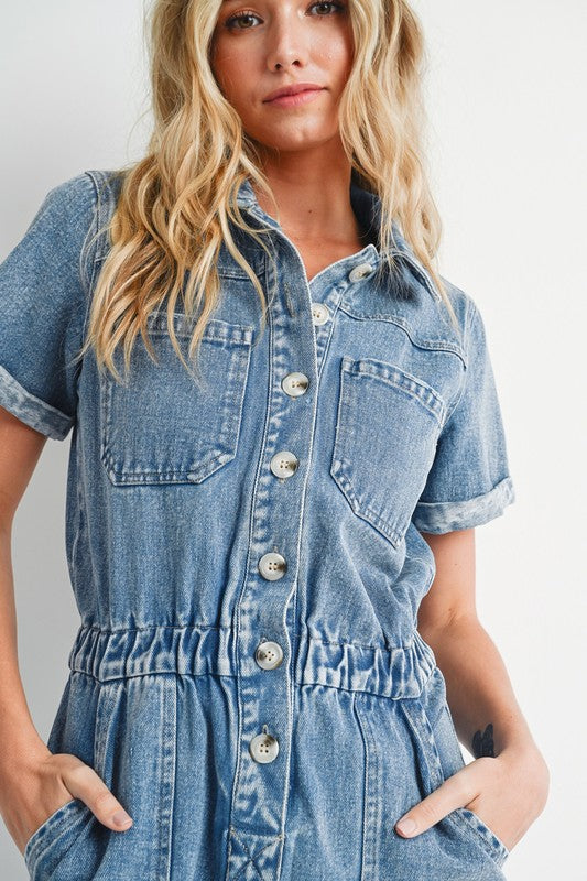 NEW!! Gigi Denim Romper