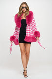 NEW!! Houston Fur Coat in Pink