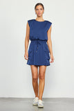 NEW!! Levi Navy Silk Mini Dress in Navy