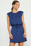 NEW!! Levi Navy Silk Mini Dress in Navy