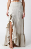 NEW!! “I’m In Linen” Maxi Skirt in Beige