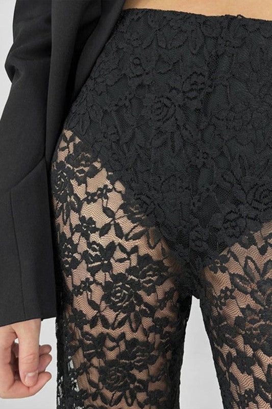 NEW!! Lace Pants in Black