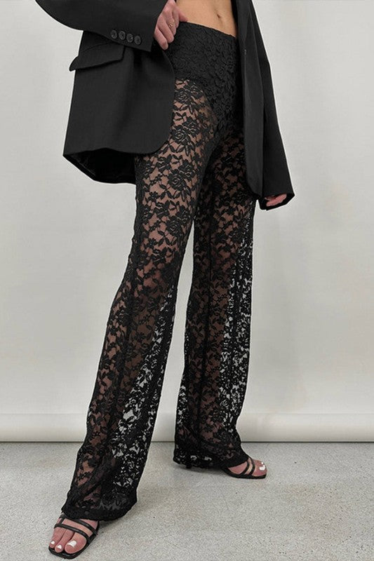 NEW!! Lace Pants in Black