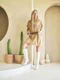 NEW!! Howdy T-Shirt Dress in Tan