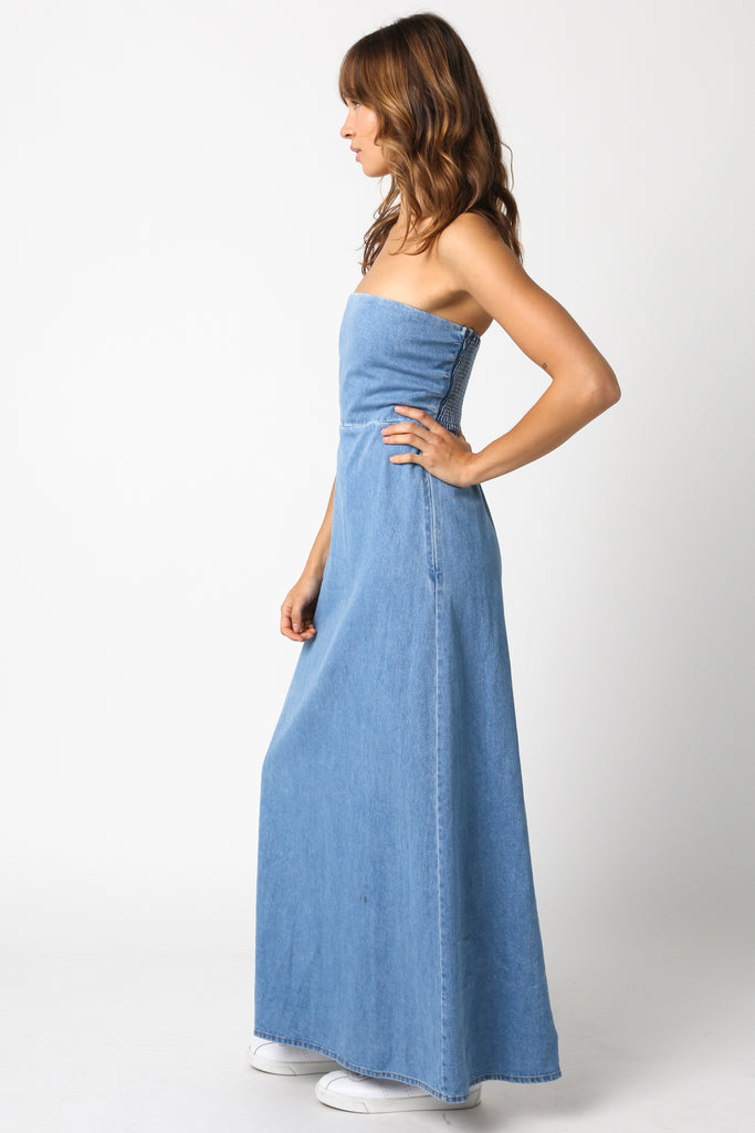 BEST SELLER!! Olivia Denim Maxi Dress