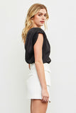 NEW!! Isabele One Shoulder Top in Black