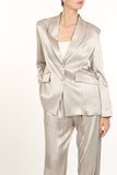 NEW!! The "Honore" Satin Blazer Pant Set