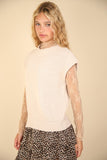 FINAL SALE!! Brooke Mock Neck Sweater in Cream