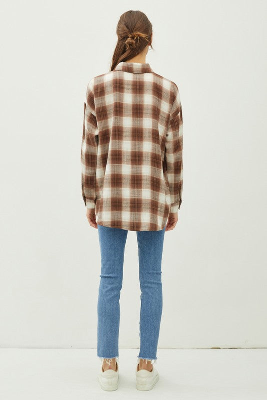 NEW!! The "Jackson" Flannel in Brown