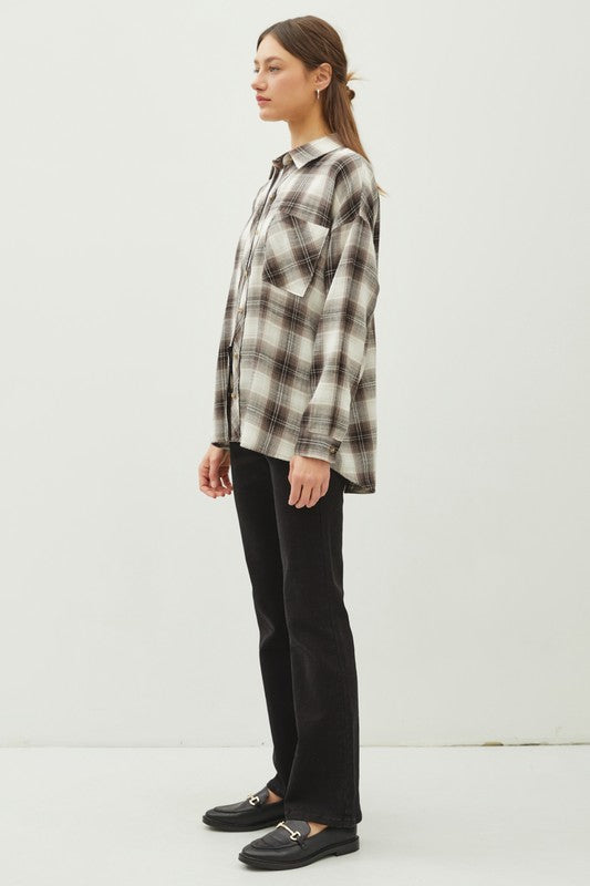 FINAL SALE!! The "Jackson" Flannel in Charcoal