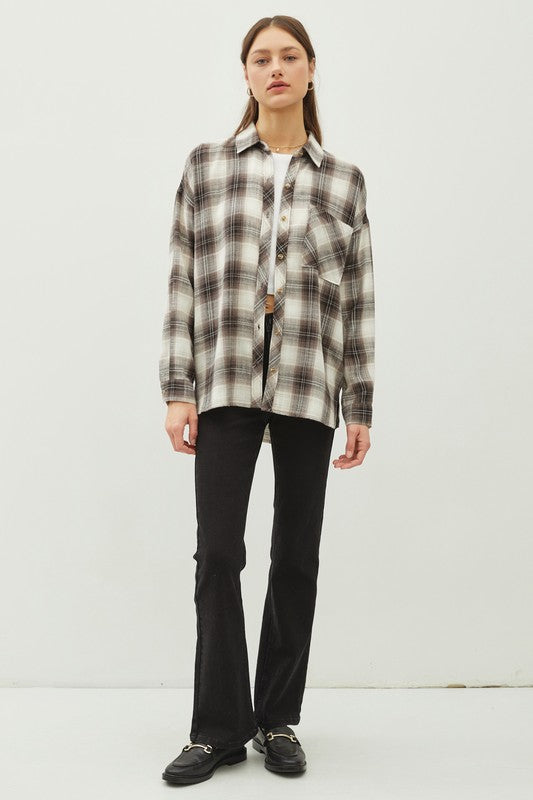 NEW!! The "Jackson" Flannel in Charcoal