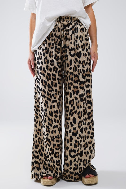 NEW!! Leopard Print Drawstring Pants