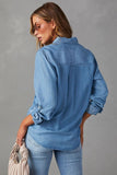 NEW!! Sadie Denim Button Down Top