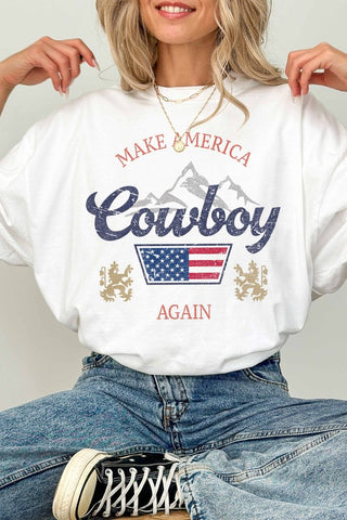 NEW!! "Cowboy Again" Oversized Graphic Tee