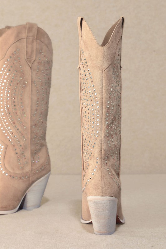 NEW!! Saint Rhinestone Cowboy Boots