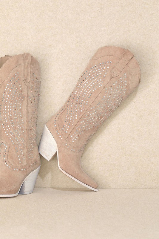 NEW!! Saint Rhinestone Cowboy Boots