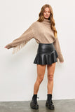 NEW!! Fringe Turtleneck Sweater in Mocha