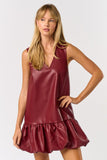 NEW!! The Downtown Bubble Dress in Maroon