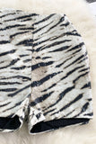 NEW!! High Waisted Zebra Sequin Shorts