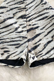 NEW!! High Waisted Zebra Sequin Shorts