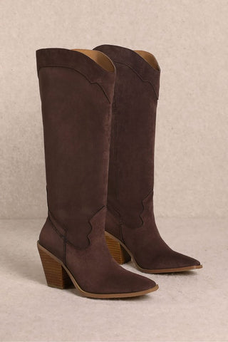 NEW!! Saint Suede Boot in Chocolate